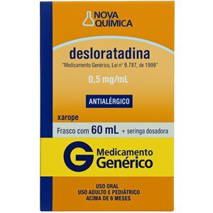 Desloratadina Xarope 60Ml - Nova Química - Genérico
