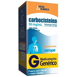 Carbocisteína Xarope Adulto 100Ml - Nova Química - Genérico