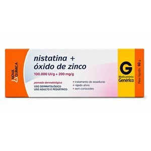 Nistatina + Óxido De Zinco Pomada 60G - Neo Química Genérico (Dermodex)