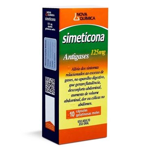 Simeticona 125Mg 10 Cápsulas Nova Química