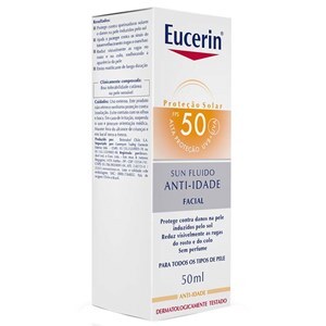 Protetor Solar Eucerin Sun Fluido Anti Age Fps50 50Ml