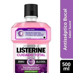 Antisséptico Bucal Listerine Cuidado Total Zero 500Ml