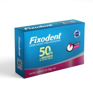 Pack Fixador Fixodent Original 68G 50% De Desconto Na Segunda Unidade