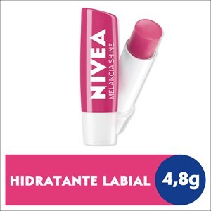 Nivea Hidratante Labial Melancia Shine Hidratação Profunda 4,8 G