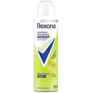 Desodorante Antitranspirante Aerossol Rexona Erva Doce Feminino 72h 150ml