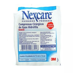 Compressa De Gaze Nexcare Estéril 10 Unidades