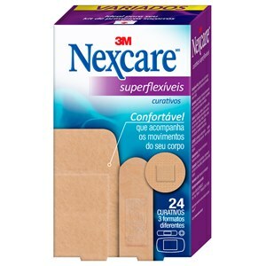 Curativos Nexcare Superflexíveis Variados 24 Unidades
