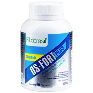 OS-FORT PLUS D3 FITOBRASIL 500MG 60 CÁPSULAS 