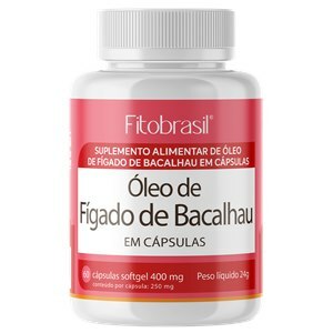ÓLEO DE FÍGADO DE BACALHAU 250MG FITOBRASIL 60 CÁPSULAS 
