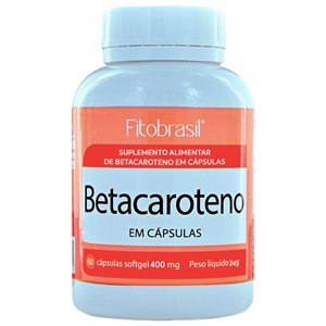 Betacaroteno - Óleo De Cenoura Fitobrasil 250Mg 60 Cápsulas 