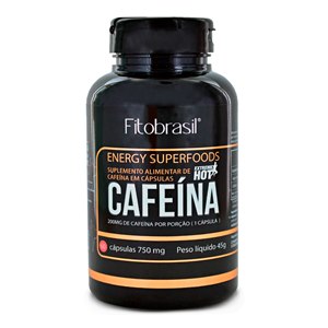 Cafeína Fitobrasil 750Mg Fitobrasil 60 Cápsulas 