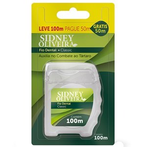 Fio Dental Classic Leve 100 Pague 50 Metros Sidney Oliveira