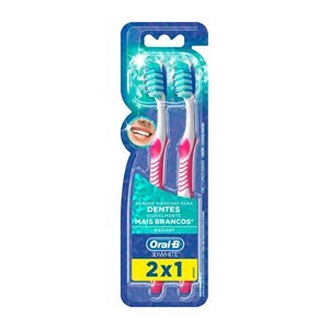 Escova Dental Oral B 3D White Advantage 35 Leve 2 Pague 1
