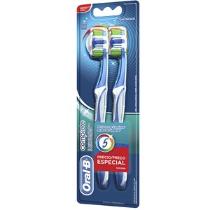 Escova De Dente Oral-B Complete 5 Ações De Limpeza Macia N°40 - 2 Unidades