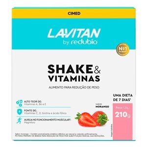 Redubío Shake Slim Sabor Morango Lavitan 210G 