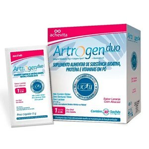 COLÁGENO TIPO I E II - ARTROGEN DUO COLÁGENO 30 SACHÊS
