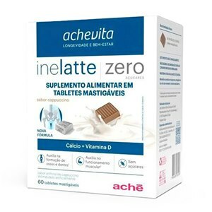 Inelatte Sabor Cappuccino 60 Tabletes Mastigáveis - Zero Açúcar