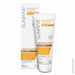 Primer Diário Sunmax Matte Aveludado Pele Oleosa Fps30 50G