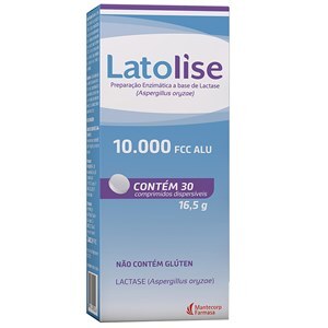 LACTASE - LATOLISE 10.000 FCC 30 COMPRIMIDOS DISPERSÍVEIS