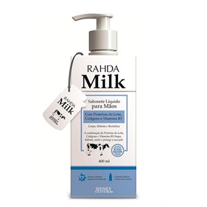 Sabonete Líquido Para Mãos Rahda Milk Proteínas Do Leite, Colágeno E Vitamina B3 - Sidney Oliveira 400Ml