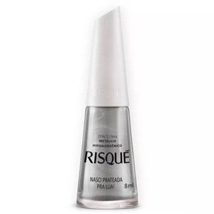 Esmalte Risqué Metálico Nasci Prateada Pra Lua 8Ml