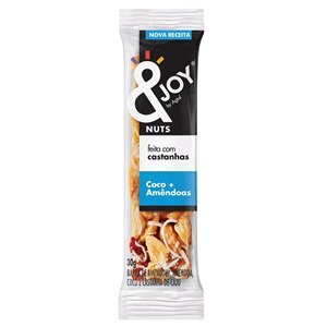 Barra Nuts &Joy Sabor Coco + Amendôas 30G