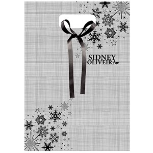 Embalagem Presenteável Festejar Prata M Sidney Oliveira