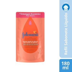 Sabonete Líquido Johnson's Baby Glicerina Da Cabeça Aos Pés Glicerina Refil 180Ml