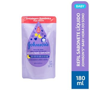 SABONETE LÍQUIDO INFANTIL JOHNSON'S BABY HORA DO SONO REFIL 180ML