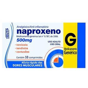 Naproxeno 500Mg 10 Comprimidos - Teuto - Genérico