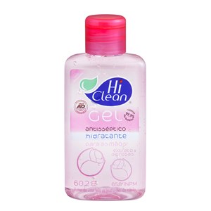 Álcool Gel Antisséptico Hi Clean Extrato De Rosas 60,2G