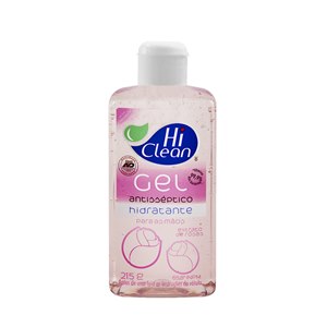 Álcool Gel Antisséptico Hi Clean Extrato De Rosas 215G