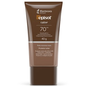 Protetor Solar Episol Color Loção Fps70 Pele Morena Mais 40G