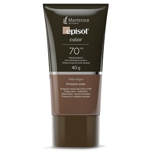 Protetor Solar Episol Color Loção Fps70 Pele Negra 40G 