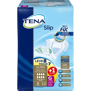 Fralda Geriátrica Tena Slip Ultra G Leve 8 Pague 7