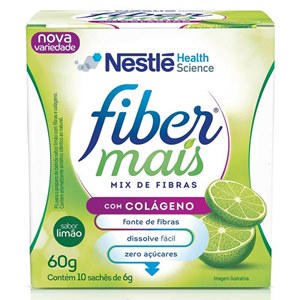 Fiber Mais Colágeno Regulador Intestinal Sabor Limão 60G
