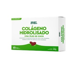 COLÁGENO HIDROLISADO + COCO + VITAMINAS E MINERAIS 60 CÁPSULAS SIDNEY OLIVEIRA