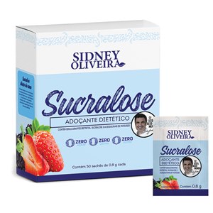Adoçante Sucralose Edu Guedes Sidney Oliveira 50 Envelopes