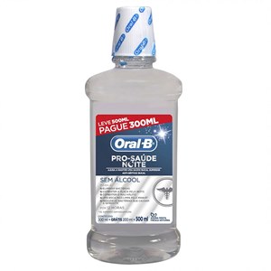 Enxaguatório Bucal Oral B Pró-Saúde Noite Leve 500Ml Pague 300Ml