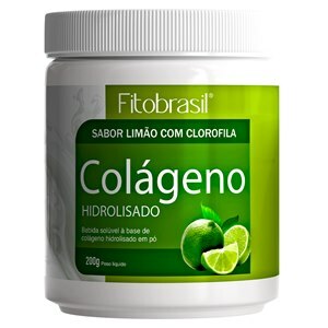 COLÁGENO HIDROLISADO FITOBRASIL SABOR LIMÃO COM CLOROFILA 200G