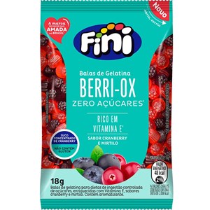 Bala De Gelatina Fini Berri Ox Vitamina E 18G