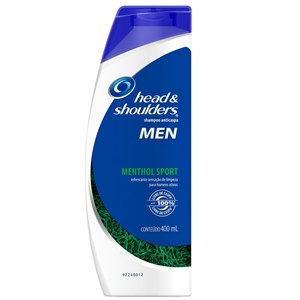 Shampoo Head & Shoulders Anticaspa Menthol Sport 400Ml