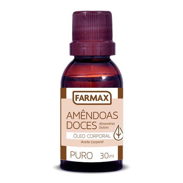 ÓLEO CORPORAL DE AMÊNDOAS DOCE FARMAX 30ML - Ultrafarma