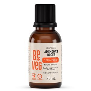 ÓLEO CORPORAL DE AMÊNDOAS DOCE BEVEG PURO FARMAX 30ML 