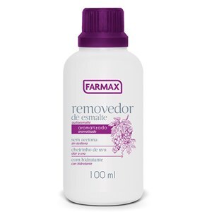 Removedor De Esmalte Sem Acetona Farmax Uva 100Ml 