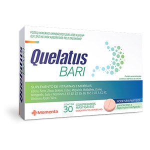 Quelatus Bari 30 Comprimidos Mastigáveis