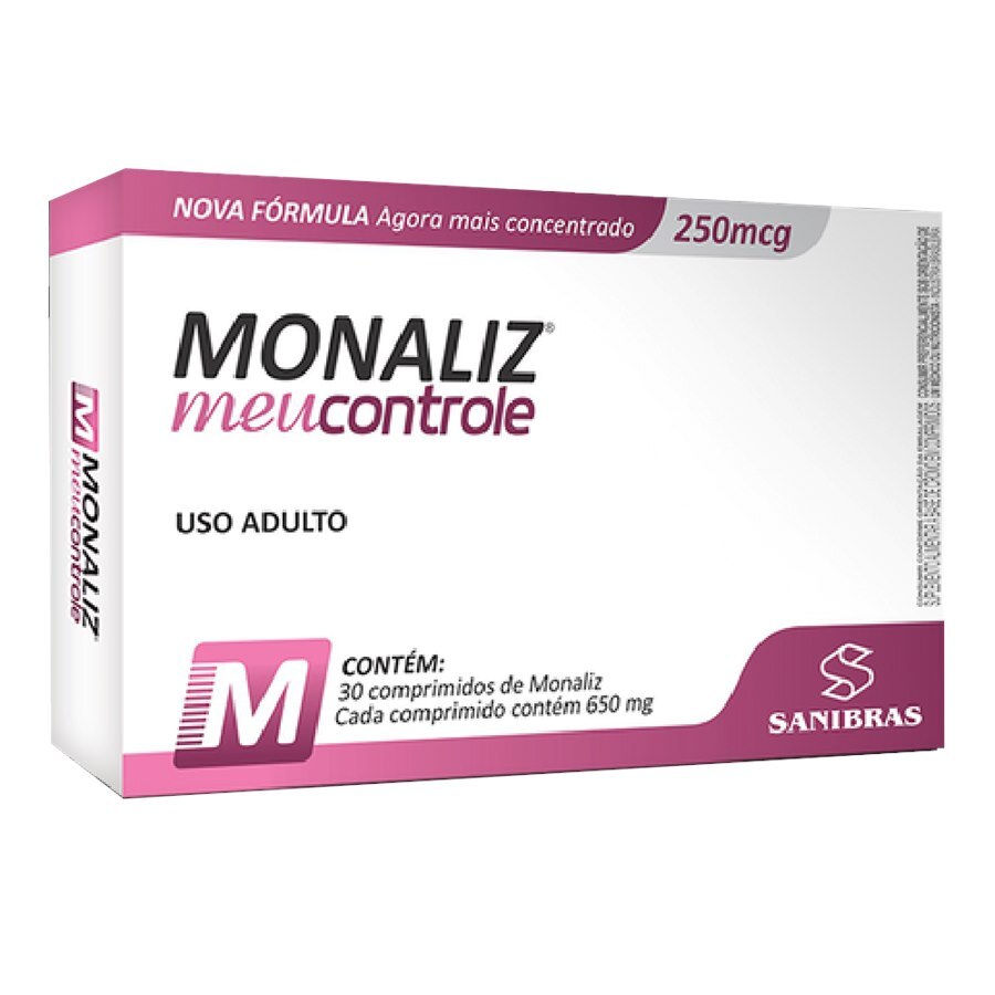 MONALIZ - MEU CONTROLE 650MG 30 COMPRIMIDOS - Ultrafarma