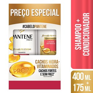 Kit Pantene Hidra-Vitaminados Shampoo 400Ml + Condicionador 175Ml
