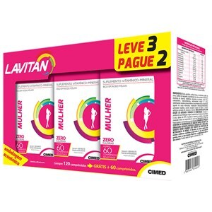 Lavitan Mulher 60 Comprimidos Leve 3 Pague 2
