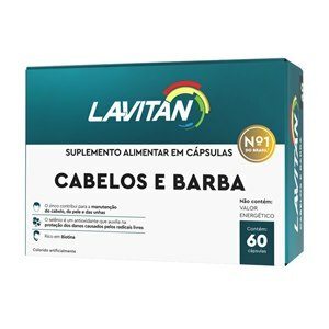 LAVITAN CABELOS E BARBA 60 CÁPSULAS